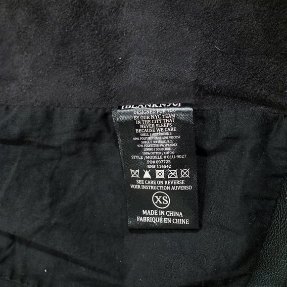 Vegan Leather Blank NYC DRAPED LEATHER JACKET - Picture 6 of 10